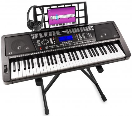 MAX KB12P Set elektronických midi kláves se stojanem a sluchátky