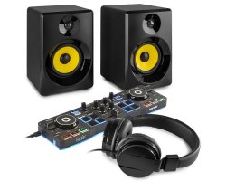 Hercules DJControl Starlight DJ Set s aktivními reproduktory - černý