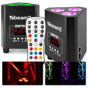 BeamZ BBP93 Set 2x Uplight PAR s dálkovým ovládáním