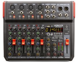 Vonyx VM-KG08 8-kanálový mix BT/DSP/USB