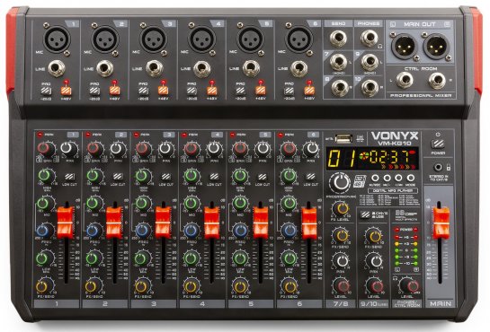 Vonyx VM-KG10 Music Mix 10kanálový BT/DSP/USB