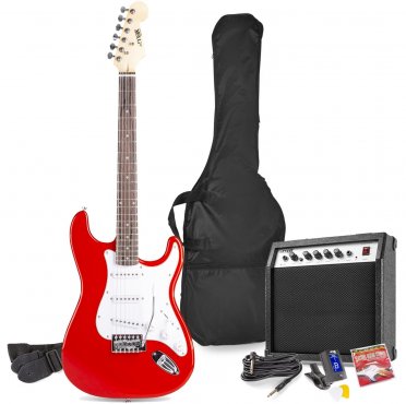 Max GigKit Bass Guitar Pack Red