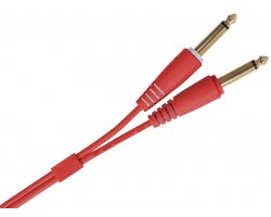 UDG Ultimate Audio Cable Set 1/4'' Jack - 1/4'' Jack Red Straight 3m