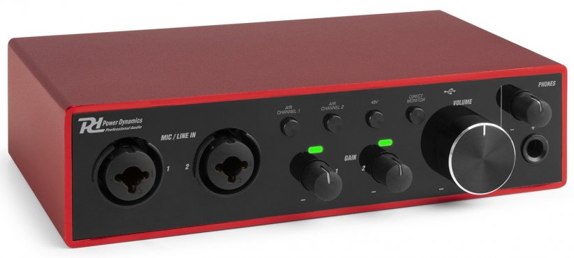 Power Dynamics PDX22 USB audio interface combi