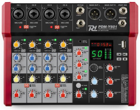 Power Dynamics PDM-Y601 music mixer 6ch BT/MP3