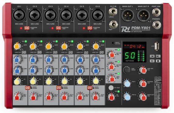 Power Dynamics PDM-Y801 music mixer 8ch BT/MP3