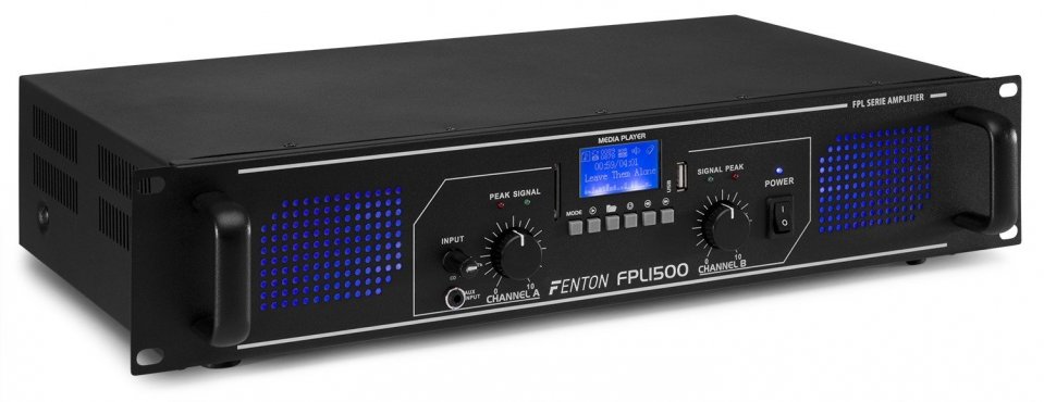 Fenton FPL1500 Digital Amplifier Blue LED