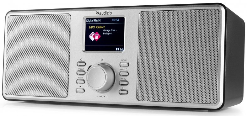 Audizio Monza DAB+ stereo rádio s Bluetooth, stříbrné