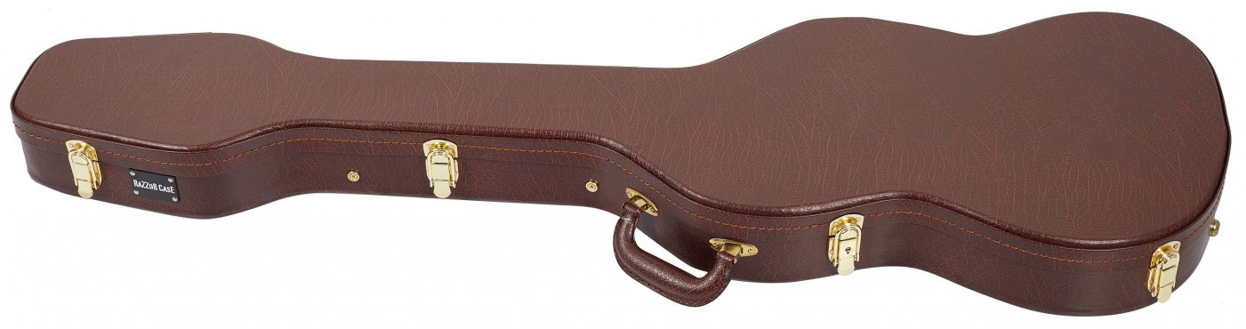 Razzor BC-501MS Shaped Bass Case Brown