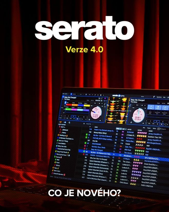 Podívej se spolu s námi na zásadní novinky v nové verzi Serata 4.0. 👀 Co se v grafice nedočteš, je, že Serato nově dokáže...
