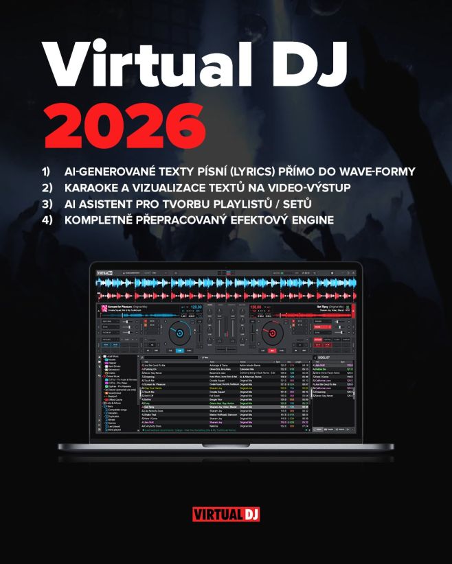 Virtual DJ teasuje nové funkce pro rok 2026 🔥 A vypadá to, že AI přebírá kontrolu...Tak snad budeme za rok ještě hrát jako...