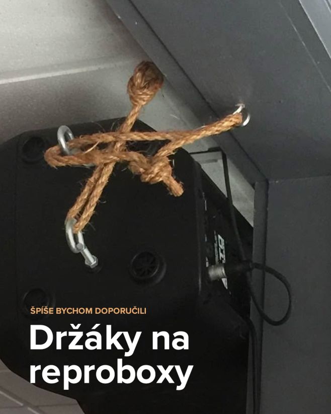 Jako, dá se taky... Ale ideální je mrknout do kategorie "Držáky a úchyty na reproboxy" 👀