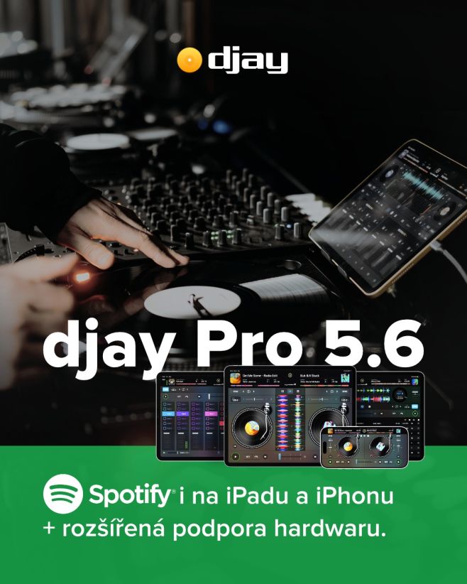 O djay appce v příštím roce asi hodně uslyšíme, letí tryskem vzhůru a nová verze 5.6 přináší: 🟡 Spotify konečně i na...
